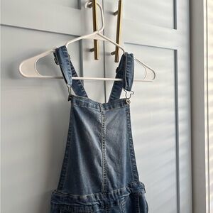 Wallflower Denim Overalls Deep Blue Adjustable Straps
